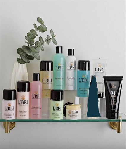 Facial routine produst for dry, extra dry, normal, oilly, and combination and deep pore skin. Something for everyone. 