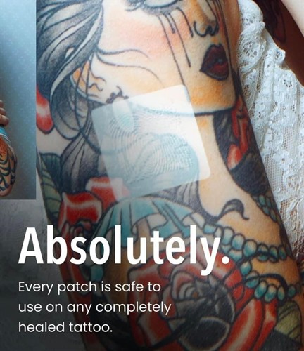 Is the patch safe on a tattoo?