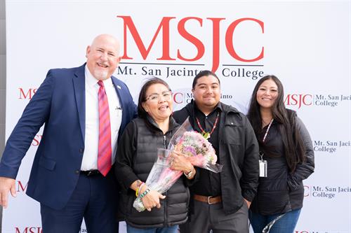 President Dr. Roger Schultz with President's Honor Roll Student