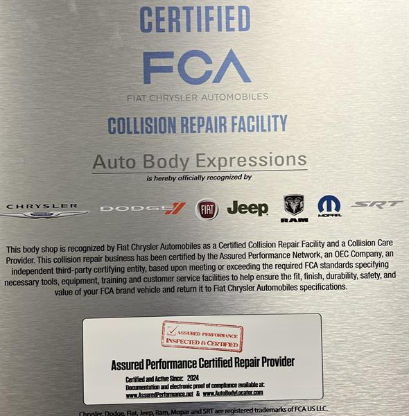 Dodge, Fiat, Chrysler, Jeep & Ram Certified