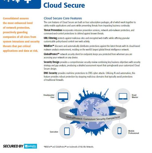 Cloud Secure Core Features