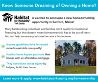 Habitat for Humanity York County- Homeownership Opportunity
