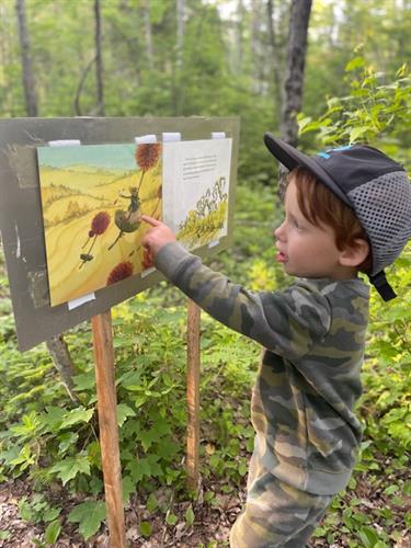Storyboard at the Arundel Community Trails