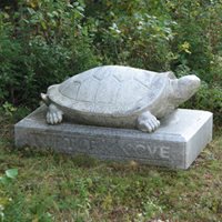 We sell landscape statuettes - 6,000 lb. Granite Turtle!