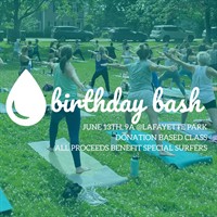 birthday bash: celebrate 7 years of the daily sweat with a 90 minute donation-based yoga class