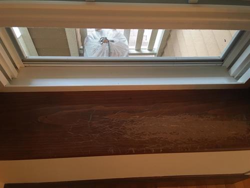 Window sill after