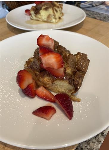 French Toast with fresh strawberries