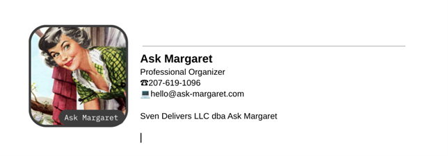 Ask Margaret