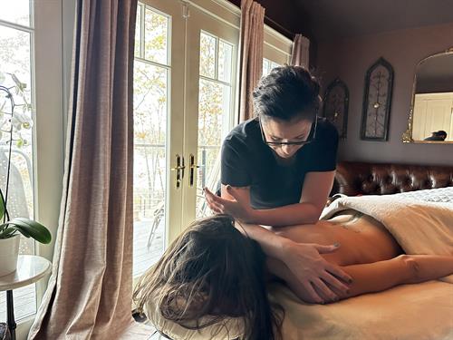 Offering deep tissue and relaxation massage