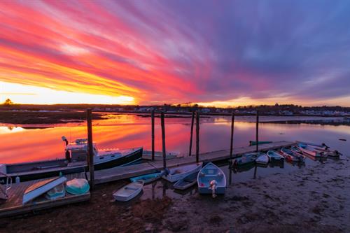 Sunset on the mudflats 