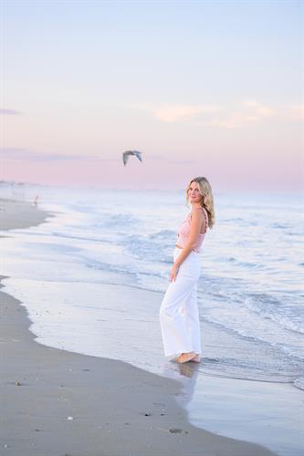 sunset beach portraits