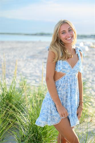 Goose rocks beach senior portraits