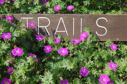 Seven miles of trails pass through a variety of habitats.