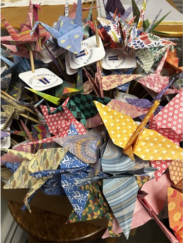 Crane Sticks make the perfect bouquet for your fundraiser.