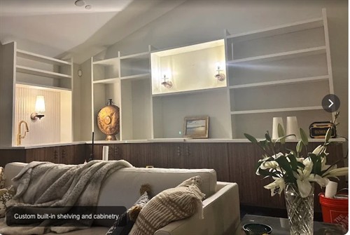 Custom built-in shelving and cabinetry