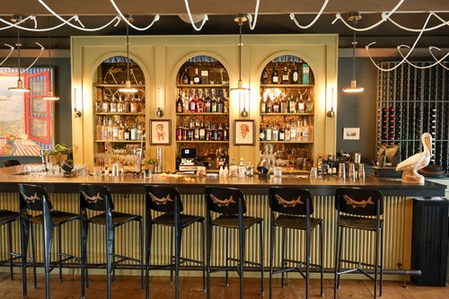 Upstairs bar serving handcrafted cocktails, local beer, wine and mocktails.