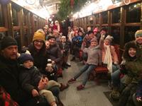Surprise! Santa's on the Trolley