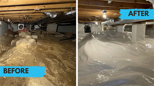 Encapsulated crawl space Encapsulated crawl space