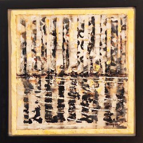 Stephanie Rayner - Encaustic "Upon Reflection" 