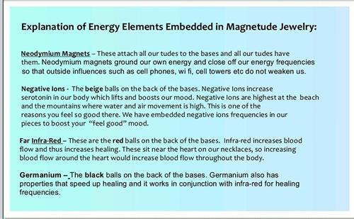 explination of energy elements embedded in Magnetude Jewelry explination of energy elements embedded in Magnetude Jewelry