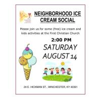 First Christian Church - Neighborhood Ice Cream Social