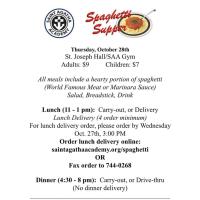 Saint Agatha Academy Spaghetti Supper