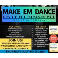 Ribbon Cutting: Make Em Dance Entertainment - Mobil DJ Company