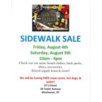 CC's Closet Sidewalk Sale