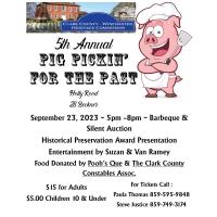 The 5th Annual Pig Pickin' for the Past!