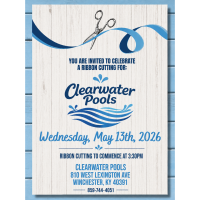 Clearwater Pools Chamber Ribbon Cutting