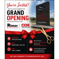 Rimar Electric - CDE Sanitation Grand Opening of New Facility