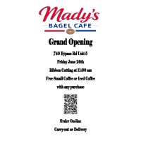 Mady's Bagel Cafe Grand Opening & Chamber Ribbon Cutting