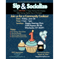 Happy Hearing Clinic Sip & Socialize One Year Celebration Event