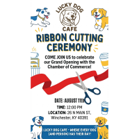 Lucky Dog Cafe Ribbon Cutting