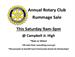 Annual Rotary Rummage Sale