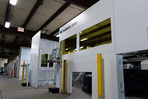 Trumpf 6000 Fiber Laser Punch Combo - one of several lights-out automated work centers