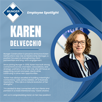 Pat Munger Construction Company, Inc. Announces New Role for Karen DelVecchio as Relationship Manager