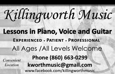 KILLINGWORTH MUSIC - LESSONS IN PIANO - GUITAR - VOICE