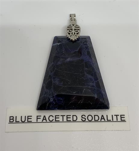 Natural Sodalite Pendant. Hand designed. Natural Sodalite Pendant. Hand designed.