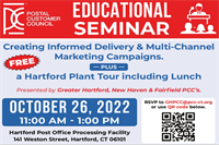 Educational Seminar: Creating Informed Delivery & Multi-Channel Marketing Campaigns PLUS a Hartford Plant Tour including Lunch!