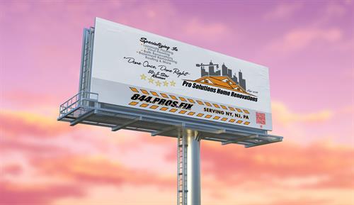 Billboard design for Pro Solutions