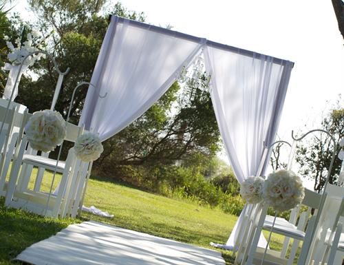 Ceremony & Reception Decor Rentals of all shapes and sizes