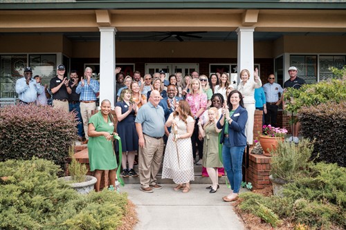Ribbon cutting at Dublin Visitors Center.