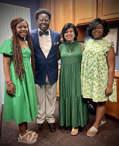 Pastor Mike, Lady C and daughters Debra and Mercedes