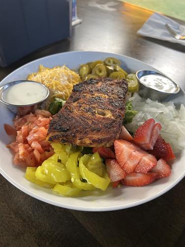 Blackened Salmon Salad