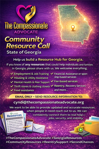 Resources Need for our Community