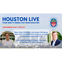 SACC Houston: Houston Live with Johan and Jesper with the SACC-USA Talent Mobility Program