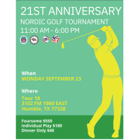 SACC Houston: 21st Anniversary Nordic Golf Tournament