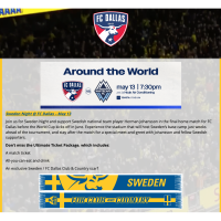 SACC Dallas: Sweden Night at FC Dallas