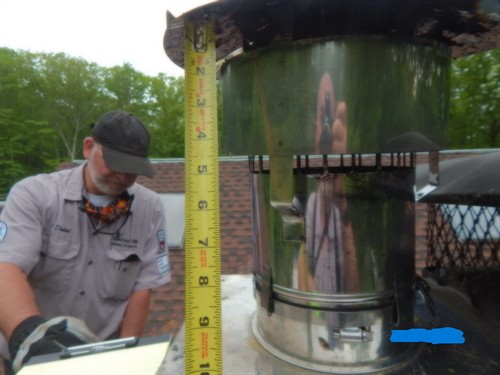Getting some measurements up on the rooftop